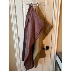 Set of Two! Old Navy Maroon and Khaki Chinos